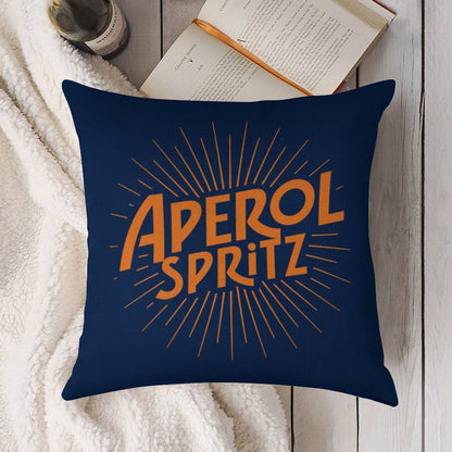 APEROL SPRITZ Linen Throw Pillow Cover