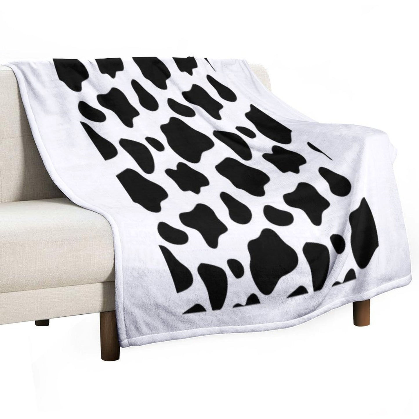 Cow Spots Pattern Cows Animal Print Throw Blanket