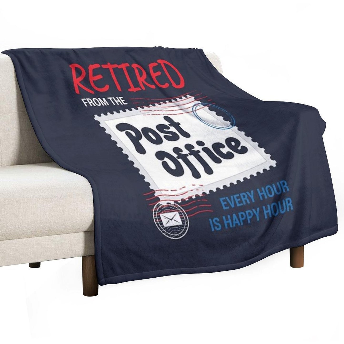 Retired Postal Worker Throw Blanket