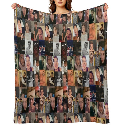 Charlie Puth Collage Throw Blanket