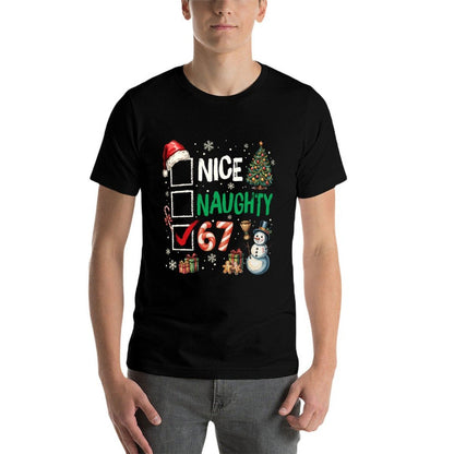 67 Nice Naughty 67 Funny Christmas Boys Girls Kids Men  Quick-drying T-Shirt