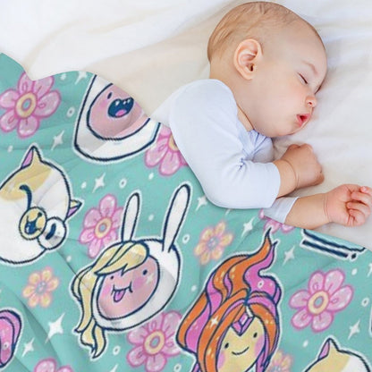 Adventure Time Friends 1 - REMASTERED - Throw Blanket