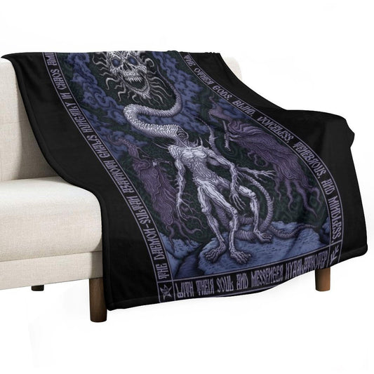 Nyarlathotep Icon - Azhmodai 2020 Throw Blanket