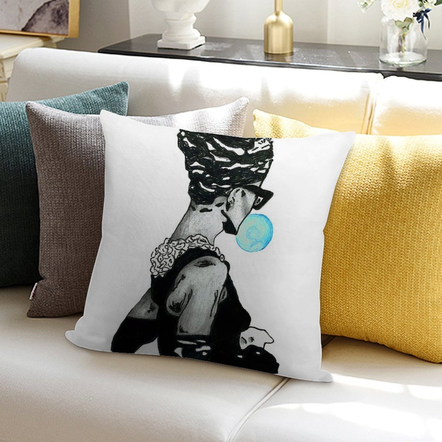 Audrey Hepburn at Tiffany's 3 Soft Washable Throw Pillow