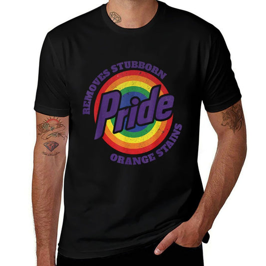 Resist Trump Remove Stubborn Orange Stains Pride Month LGBTQ  Cotton T-Shirt