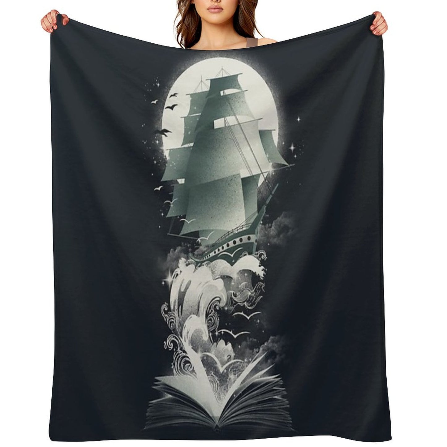 Book of Adventures Throw Blanket