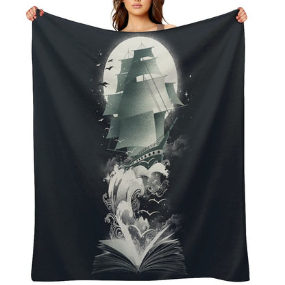 Book of Adventures Throw Blanket