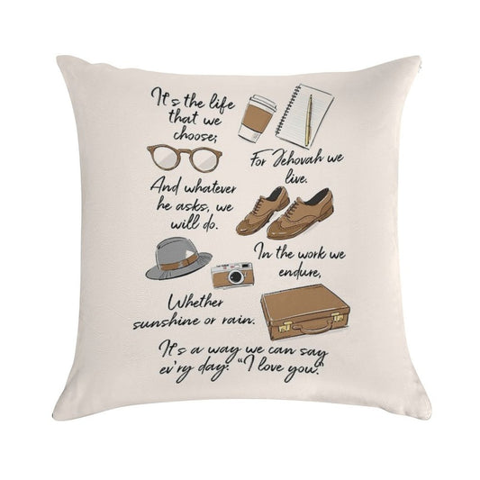 The Life of A Pioneer Soft Luxury Feel Throw Pillow