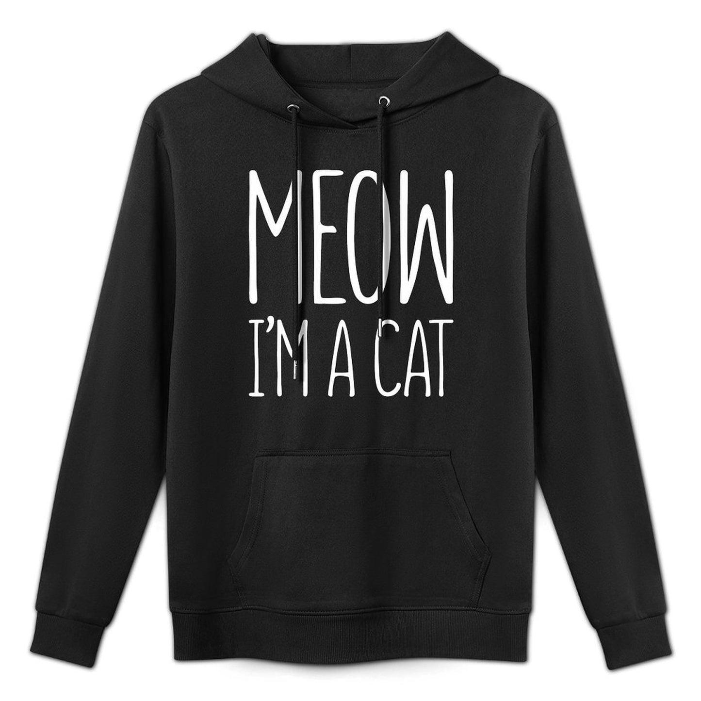 Meow Im A Cat Adult Kids Halloween Cat Costume Medium-Weight Fabric Hoodie
