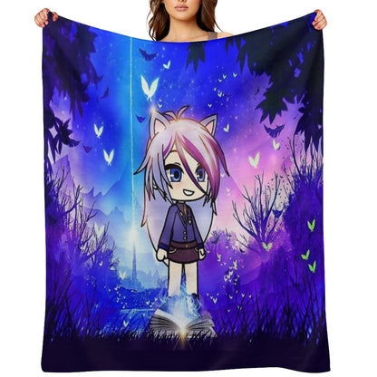 Gacha Life in The Magic Forest Throw Blanket