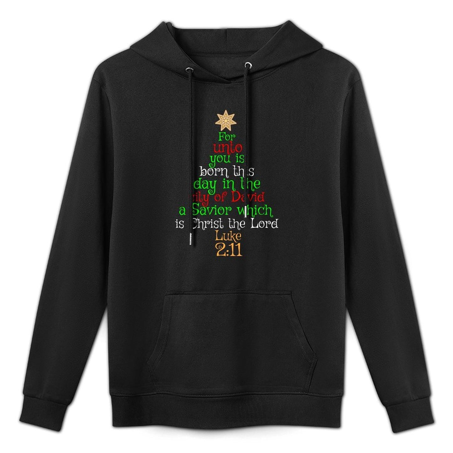 UNTO YOU IS BORN A SAVIOR Christmas Christian Gift Sweatshirt All-Day Comfort Hoodie