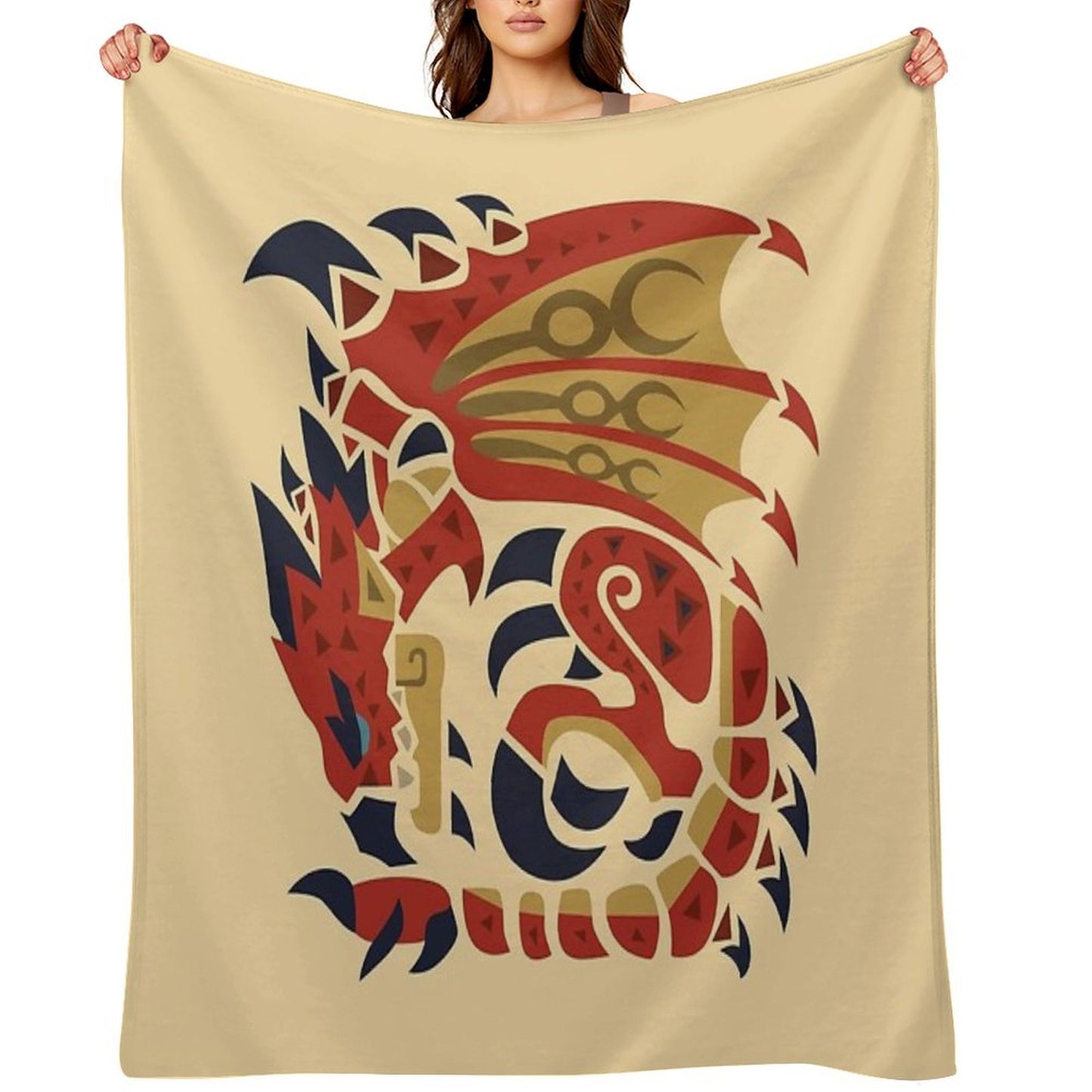 Rathalos Throw Blanket