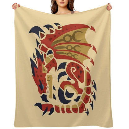 Rathalos Throw Blanket