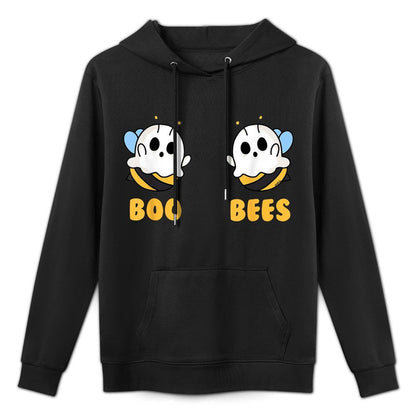 Boo Bees Women Funny Halloween Matching Ghost Costume Colorfast Hoodie