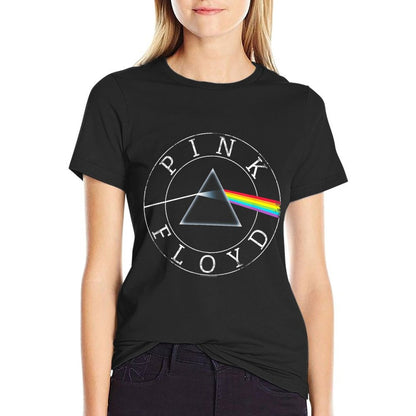 Pink Floyd Rock Band Prism Circle Logo  Breathable T-Shirt