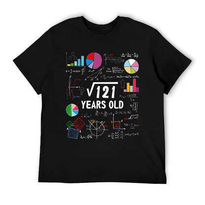 Square Root Of 121 11th Birthday 11 Year Old Love Math T-Shirt