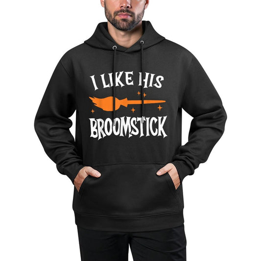 I Like Her Pumpkins I Like His Broomstick Halloween Couple Customizable Surface Hoodie