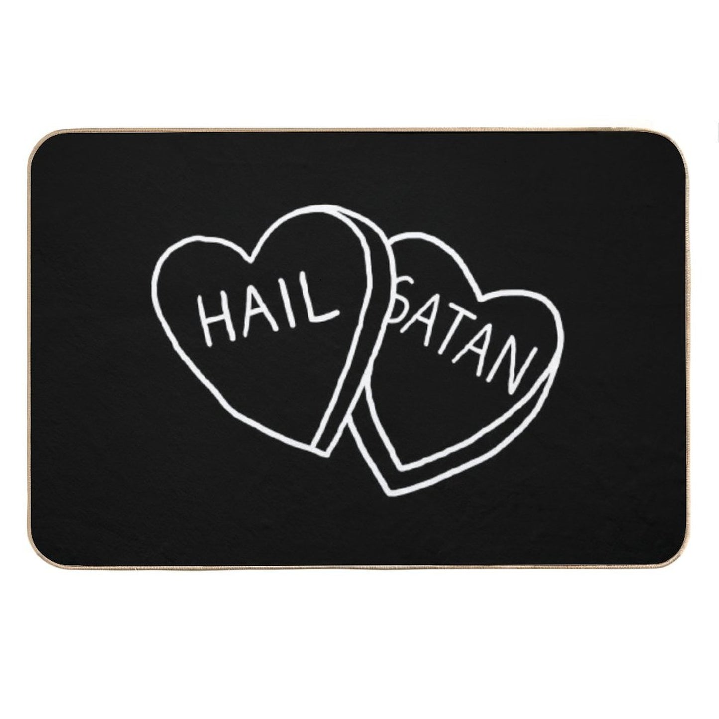 Hail Satan Candy Bath Mat