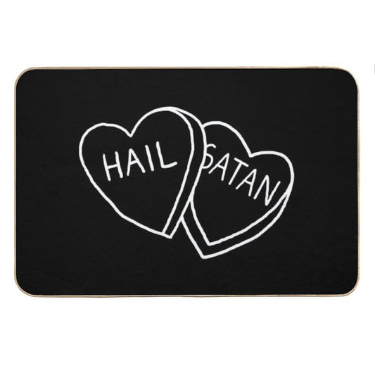 Hail Satan Candy Bath Mat