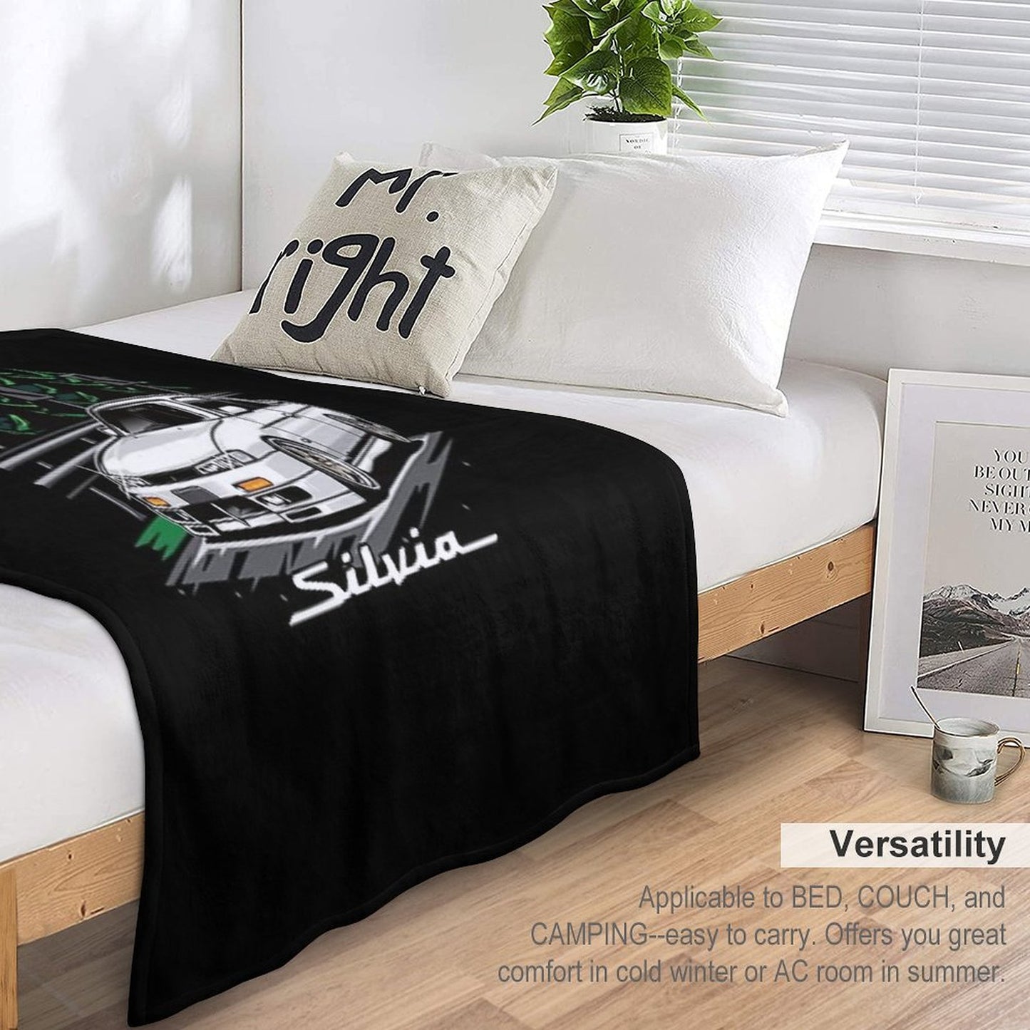 Silvia S14 Kouki Throw Blanket