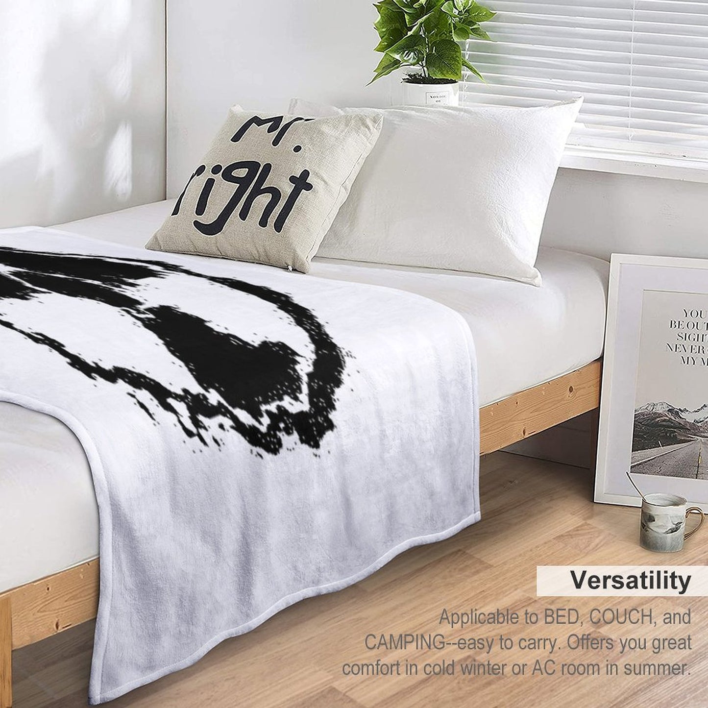 Toxic Hazard Embled Throw Blanket
