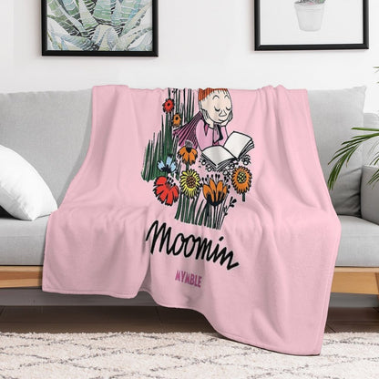 Moomin Mymble Reading Throw Blanket