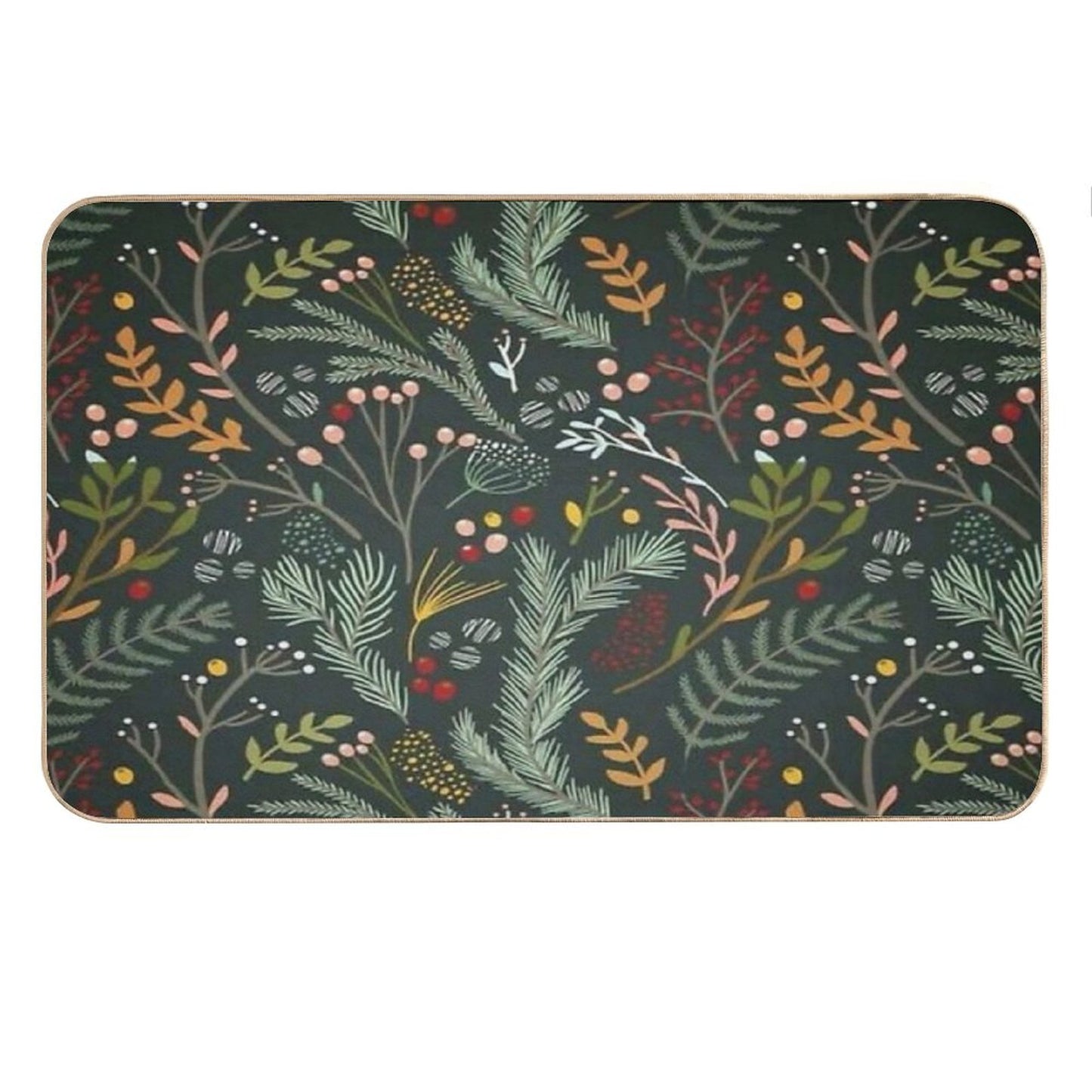 Yuletide Pattern Bath Mat