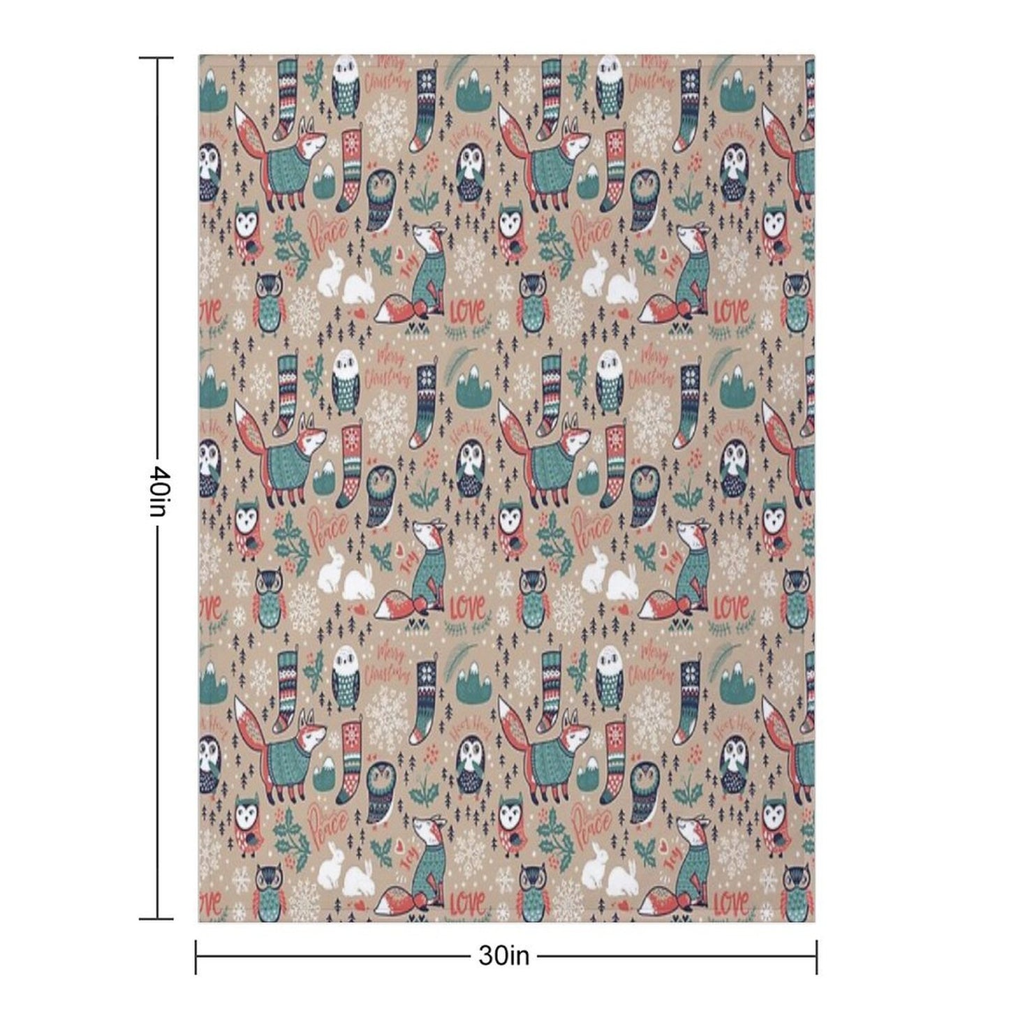 Christmas Wishes Throw Blanket