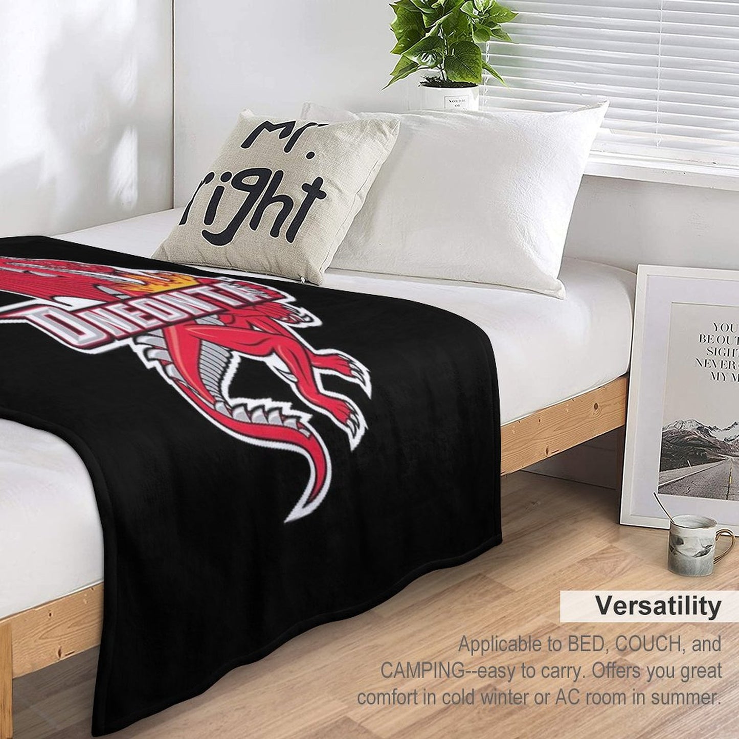 SUNY Oneonta Red Dragons Throw Blanket