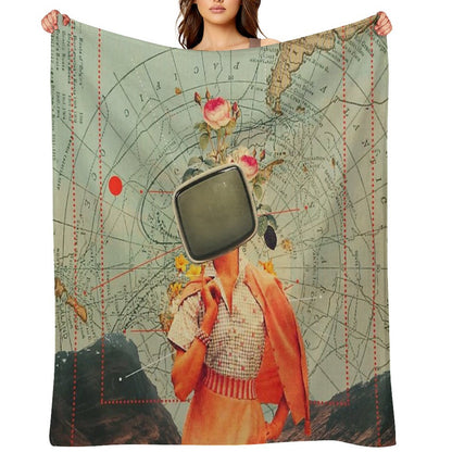 Antarctic Broadcast Throw Blanket