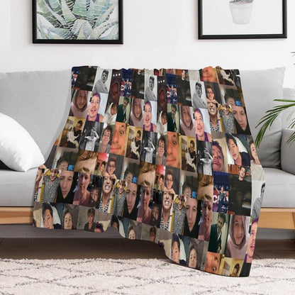 Charlie Puth Collage Throw Blanket