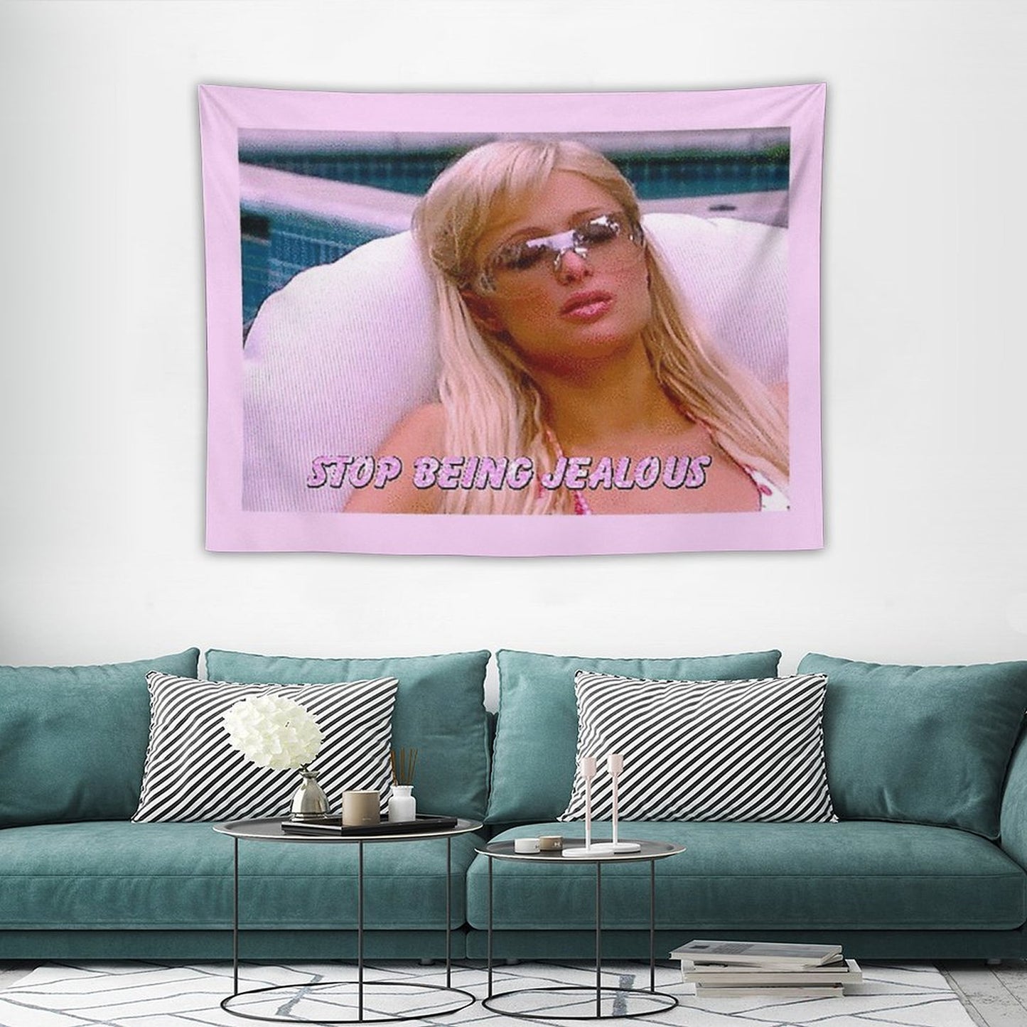 Stop Being Jealous Tapestry