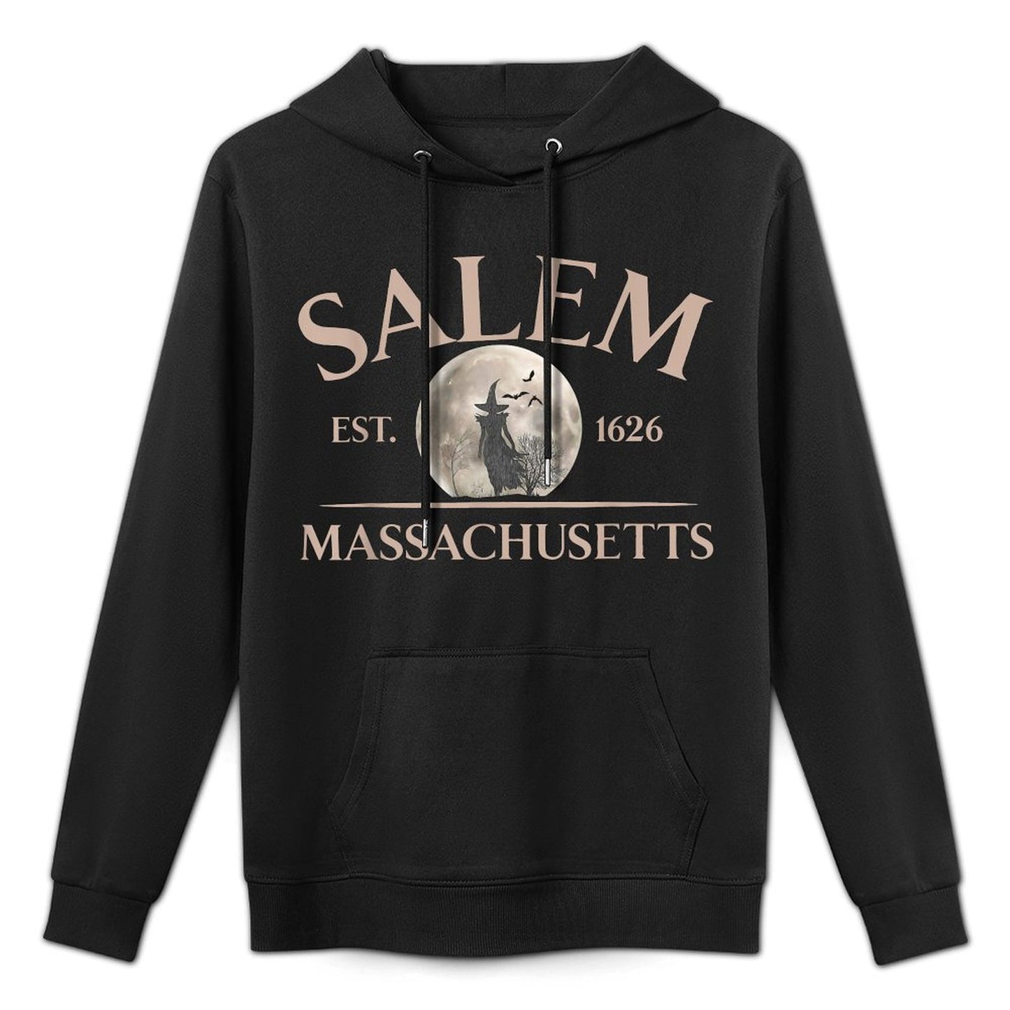 Salem Est 1626 Massachusetts Halloween Witch Spooky Season Versatile Streetwear Hoodie