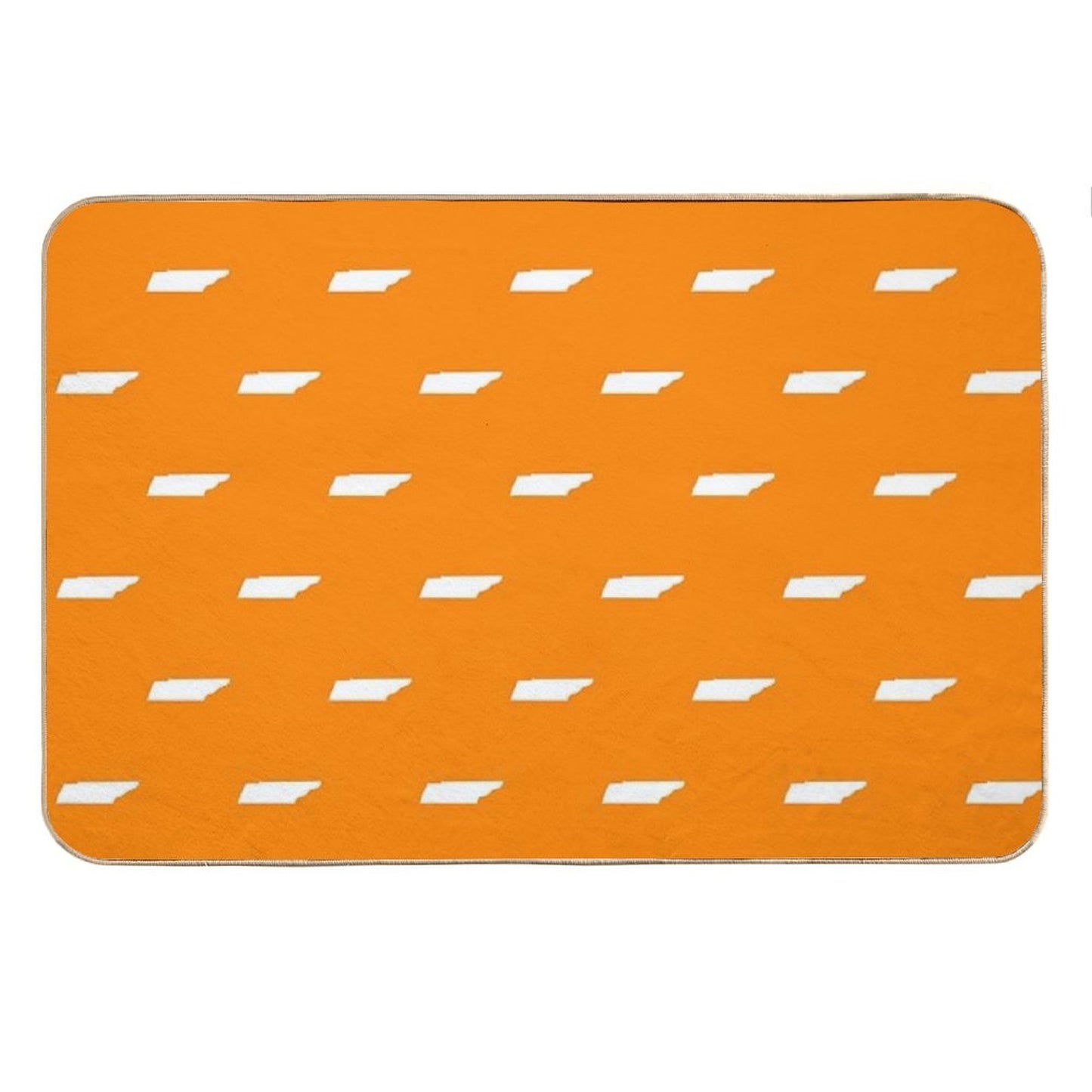 Tennessee  Orange Small Print Bath Mat