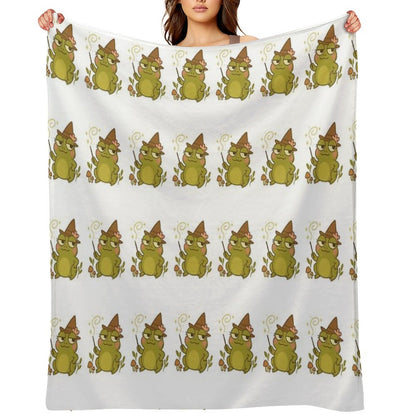 Twigs Frog Throw Blanket