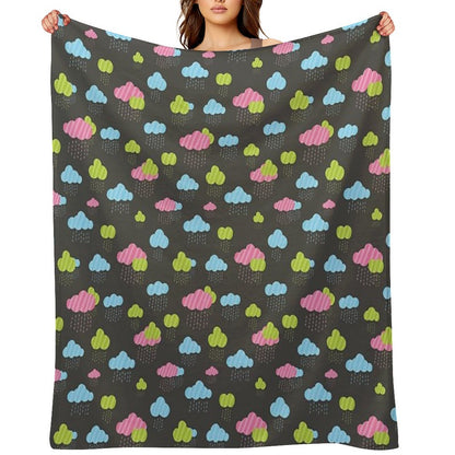Rainy Clouds Throw Blanket