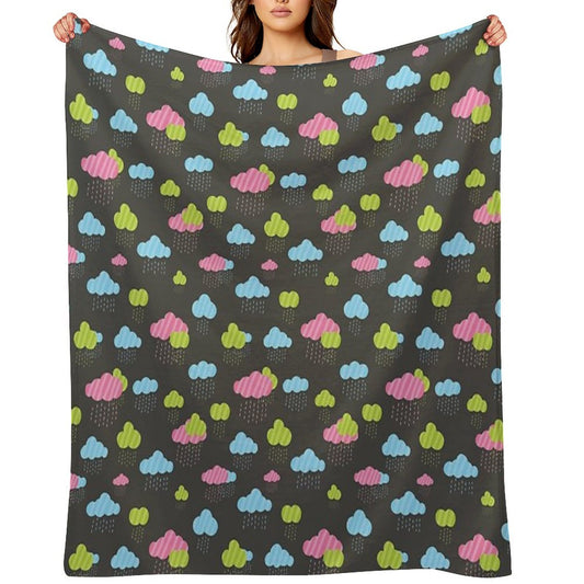 Rainy Clouds Throw Blanket