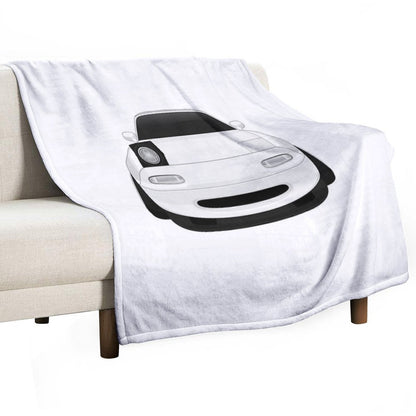 Miata Wink White Throw Blanket