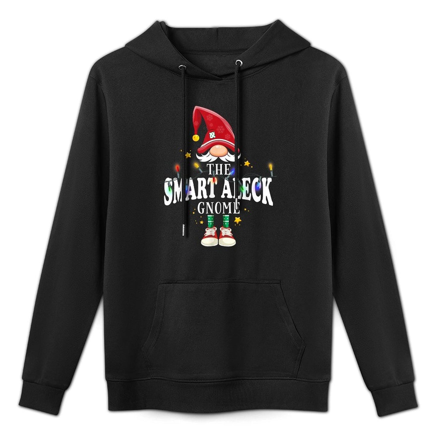 Christmas The Smart Aleck Gnome X-Mas Matching PJS Cotton-Polyester Blend Hoodie