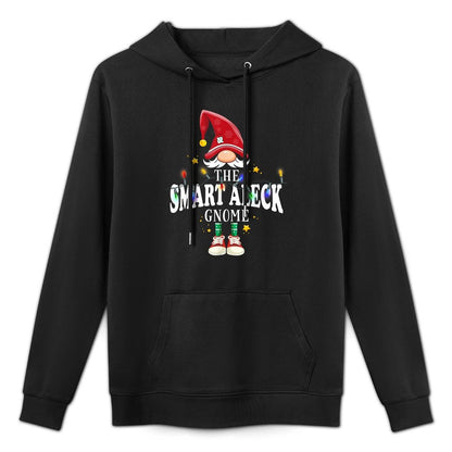 Christmas The Smart Aleck Gnome X-Mas Matching PJS Cotton-Polyester Blend Hoodie