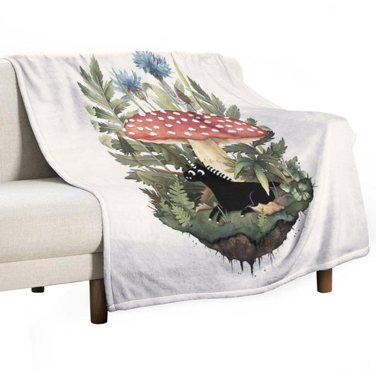 Tiny Unicorn Throw Blanket