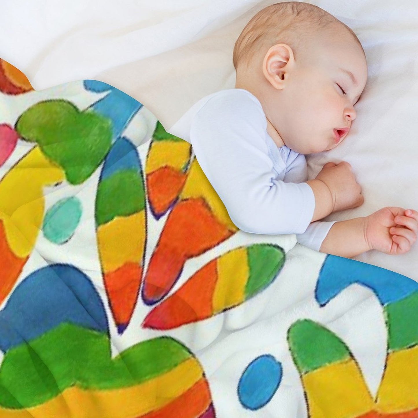 Mexican Otomi Colors Throw Blanket