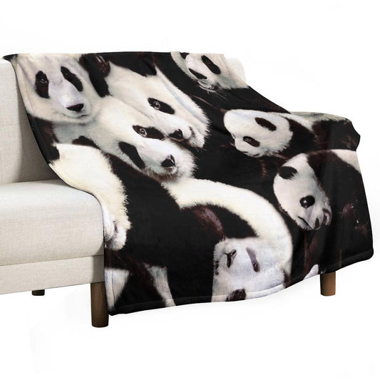 Pandas Throw Blanket