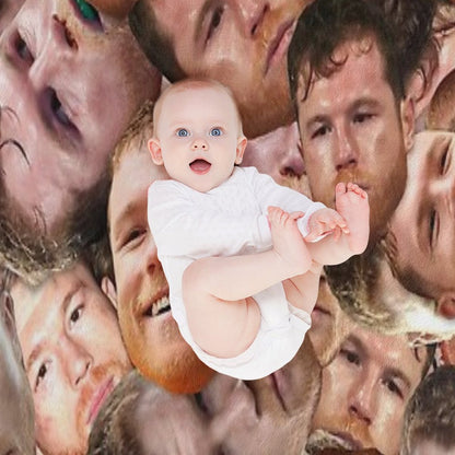 Canelo Álvarez - Boxing Face Pattern Throw Blanket