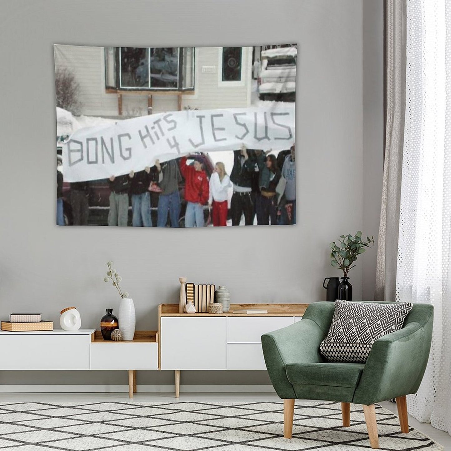 Bong Hits for Jesus Tapestry