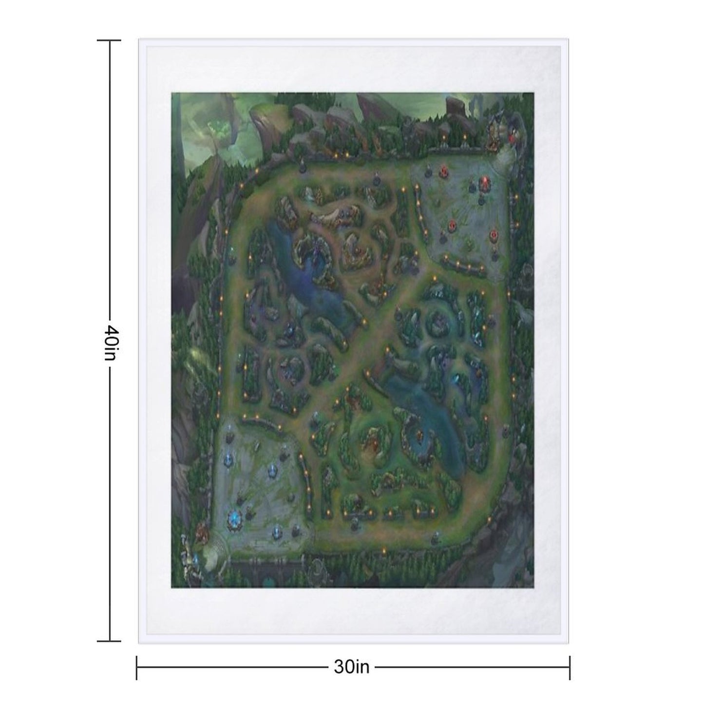 Summoners Rift Throw Blanket
