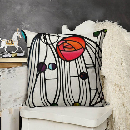 Charles Rennie Mackintosh - Window,No, 01. Linen Throw Pillow Cover