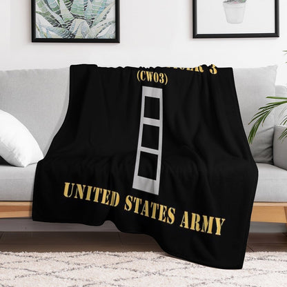 Army - Chief Warrant Officer 3 - CW03 - Flat - X 300 Throw Blanket