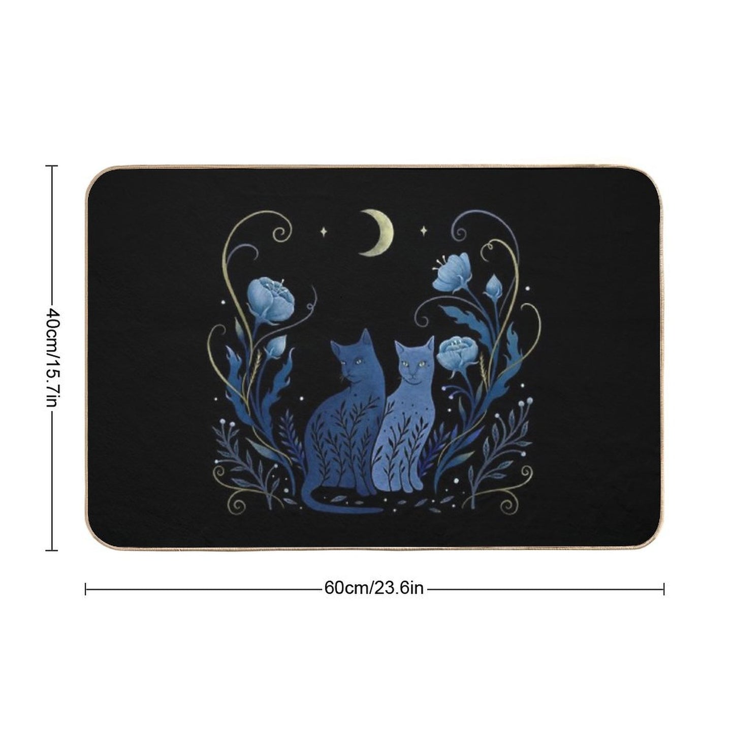 Two Cats Bath Mat