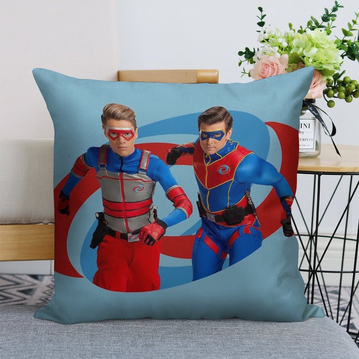 Henry Danger - Action Logo Linen Throw Pillow Cover